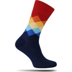 Modne Skarpetki Męskie Chattier - Wielokolorowe Wzory Geometryczne SKCH0036classic. Skarpetki męskie Chattier, w geometryczne wzory, z bawełny. Za 12,90 zł.