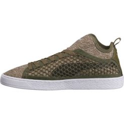 Zielone Buty Puma Basket Classic Netfit M 364249 03. Zielone buty sportowe damskie Puma, bez wzorów, z materiału, klasyczne. W wyprzedaży za 289,00 zł.