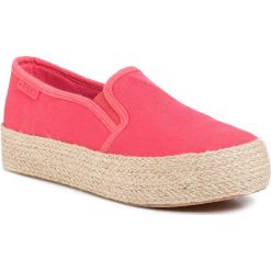 Espadryle BIG STAR - FF274149 Red. Czerwone espadryle damskie BIG STAR, bez wzorów, z tworzywa sztucznego, bez obcasa, na koturnie. Za 119,00 zł.