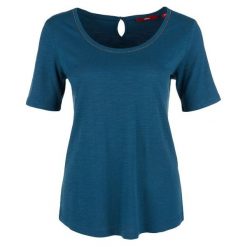 S.Oliver T-Shirt Damski 36 Niebieski. Niebieskie koszulki damskie S.Oliver, s, bez wzorów, bez kołnierzyka, z krótkim rękawem. W wyprzedaży za 48,00 zł.