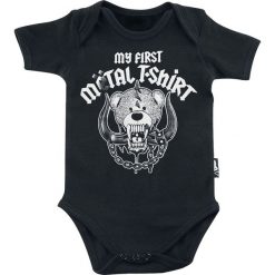 Body niemowlęce: Six Bunnies My First Metal Shirt Body czarny