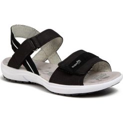 Sandały SUPERFIT - 6-06204-01 S Schwarz. Czarne sandały dziewczęce Superfit, ze skóry, bez zapięcia. Za 339,00 zł.