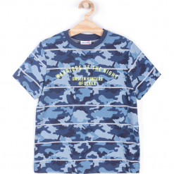 Koszulka. Szare t-shirty chłopięce JAPAN FOREVER, bez wzorów, z bawełny, z krótkim rękawem. Za 34,90 zł.