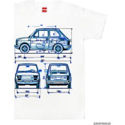 Koszulka FIAT 126 MALUCH X 3 tshirt. Szare koszulki męskie Pakamera, m, bez wzorów, bez kołnierzyka, bez rękawów. Za 77,00 zł.