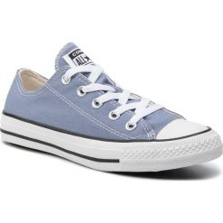 Trampki CONVERSE - Ctas Ox 164940C Stellar Indigo. Niebieskie półbuty damskie Converse, bez wzorów, z gumy, bez zapięcia. W wyprzedaży za 199,00 zł.