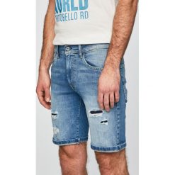 Pepe Jeans - Szorty Cane. Niebieskie spodenki i szorty męskie Pepe Jeans, bez wzorów, z elastanu, casualowe. Za 259,90 zł.