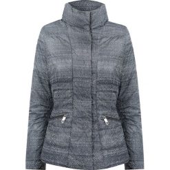 Kurtka puchowa w kolorze czarno-szarym. Szare kurtki damskie xs, z puchu. W wyprzedaży za 369,95 zł.