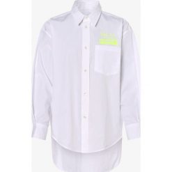 Essentiel Antwerp - Bluzka damska, biały. Białe bluzki damskie Essentiel Antwerp, bez wzorów, z bawełny, biznesowe, z koszulowym kołnierzykiem, bez rękawów. Za 749,95 zł.