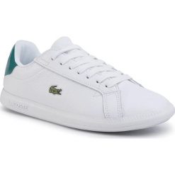 Sneakersy LACOSTE - Graduate 120 1 Sfa 7-39SFA0015082 Wht/Grn. Białe półbuty damskie Lacoste, ze skóry ekologicznej. W wyprzedaży za 279,00 zł.