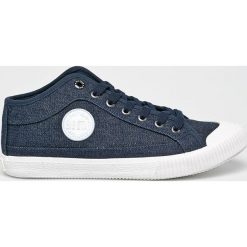 Big Star - Tenisówki. Niebieskie trampki męskie BIG STAR, bez wzorów, z materiału, retro, na sznurówki. W wyprzedaży za 99,90 zł.
