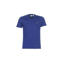 T-shirty z krótkim rękawem Levis SS ORIGINAL HM TEE. Niebieskie t-shirty męskie Levi's®, s, bez wzorów, bez kołnierzyka, krótkie. Za 109,00 zł.
