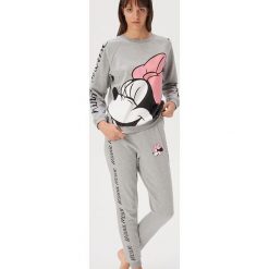 Piżama Minnie Mouse - Jasny szary. Szare piżamy damskie Sinsay, xl, z motywem z bajki, bez rękawów. Za 89,99 zł.