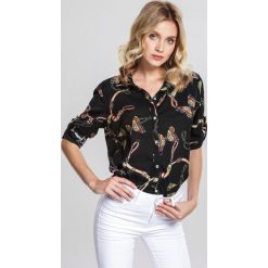 Czarna Koszula Posture. Czarne koszule damskie other, xl, bez wzorów, z wykładanym kołnierzem, bez rękawów. Za 54,99 zł.