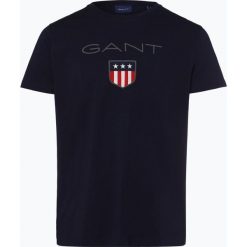 Gant - T-shirt męski, niebieski. Niebieskie t-shirty męskie GANT, xl, z nadrukiem, bez kołnierzyka. Za 179,95 zł.