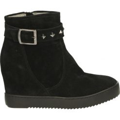 Botki - PP617 CAM NER. Czarne botki damskie marki Venezia, ze skóry. Za 299,00 zł.