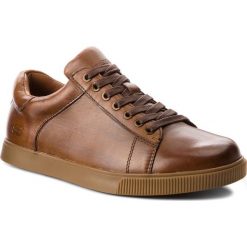 Półbuty SKECHERS - Fandom 65323/TAN Tan. Pomarańczowe półbuty męskie Skechers, na co dzień, bez wzorów, ze skóry ekologicznej, eleganckie, bez zapięcia. Za 299,99 zł.