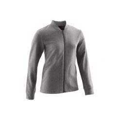 Bluza 100. Szare kurtki dziewczęce marki DOMYOS. Za 29,99 zł.