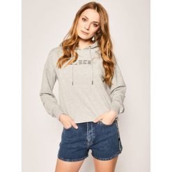 Bluza Guess Heater Front Logo O02Q00 FL03G. Czarne bluzy damskie Guess, s, z aplikacjami, z elastanu, bez rękawów, bez kaptura. W wyprzedaży za 199,00 zł.