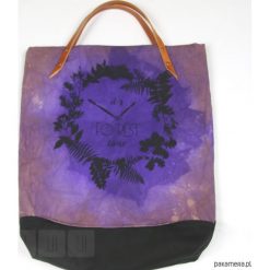 Shopper bag damskie: Torba: Forest – fiolet