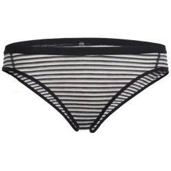 Icebreaker Majtki Wmns Siren Bikini Black/Snow/Stripe Xl. Czarne bokserki damskie marki Icebreaker, xl, z wełny. W wyprzedaży za 99,00 zł.