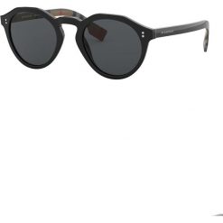 Burberry - Okulary 0BE4280.377381.50. Czarne okulary przeciwsłoneczne męskie marki Burberry, z materiału, okrągłe. Za 899,90 zł.