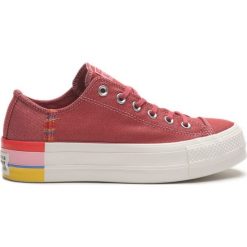 Converse Chuck Taylor All Star Lift Rainbow Tenisówki Czerwony. Czerwone trampki i tenisówki damskie Converse, bez wzorów, z materiału, bez zapięcia. Za 412,95 zł.