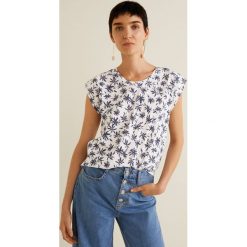 Mango - Top Chalover. Szare topy damskie Mango, l, z bawełny, z okrągłym kołnierzem. Za 29,90 zł.