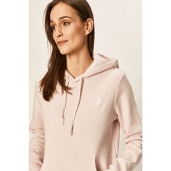 Converse - Bluza. Różowe bluzy damskie Converse, s, z aplikacjami, z bawełny, bez rękawów, z kapturem. Za 239,90 zł.