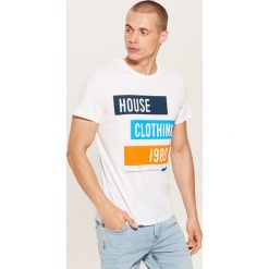 T-shirt Biały. Białe t-shirty damskie House, s, bez wzorów, bez kołnierzyka. Za 39,99 zł.