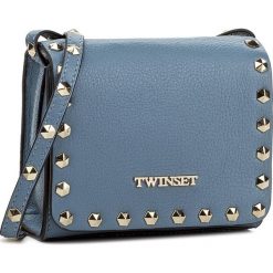 Torebka TWINSET - Beauty OA7TFD Anice 00279. Niebieskie torebki klasyczne damskie Twinset, na imprezę, bez wzorów, ze skóry, na ramię, bez dodatków. W wyprzedaży za 329,00 zł.