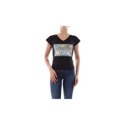 T-shirty z krótkim rękawem Bomboogie TW5822 T JSEL. Czarne t-shirty damskie Bomboogie, bez wzorów, bez kołnierzyka. Za 124,21 zł.