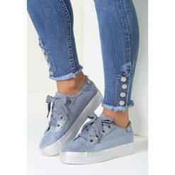 Niebieskie Buty Sportowe All Day Lover. Szare buty sportowe damskie marki other, z materiału. Za 79,99 zł.
