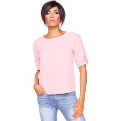 T-shirty damskie: Koszulka „Aline” w kolorze jasnoróżowym