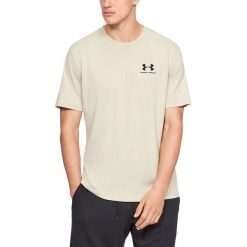 Under Armour Sportstyle Koszulka Biały Beżowy. Brązowe podkoszulki męskie Under Armour, l, bez wzorów, z bawełny, bez kołnierzyka, z krótkim rękawem, krótkie. Za 119,95 zł.