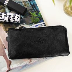 KRENIG Classic 12097 czarne skórzane etui na klucze - Czarny. Czarne etui męskie Krenig, ze skóry. Za 57,99 zł.