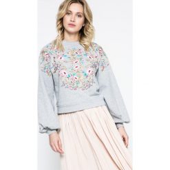Missguided - Bluza. Szare bluzy rozpinane damskie Missguided, z bawełny, bez kaptura. W wyprzedaży za 119,90 zł.