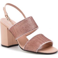 Sandały POLLINI - SA16498C07T8191A Qua/Nud. Różowe klapki damskie Pollini, ze skóry. W wyprzedaży za 729,00 zł.