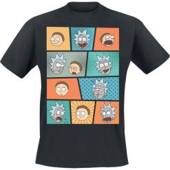 T-shirty męskie: Rick And Morty Pop Art Faces T-Shirt czarny
