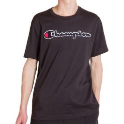 CHAMPION CREWNECK NOXM > 213521-KK001. Koszulki męskie Champion, xxl, z aplikacjami, z bawełny, klasyczne, z okrągłym kołnierzem, z krótkim rękawem, krótkie. Za 149,99 zł.