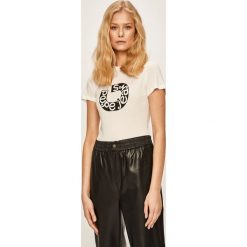 Pepe Jeans - T-shirt Cadee. Różowe bluzki damskie Pepe Jeans, s, z nadrukiem, z bawełny, z okrągłym kołnierzem, z krótkim rękawem. Za 99,90 zł.