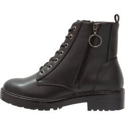 Botki damskie: ONLY SHOES Botki sznurowane black