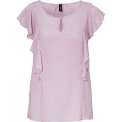 Soyaconcept Bluzka Radia lila female fioletowy S (36). Fioletowe bluzki damskie Soyaconcept, s, bez wzorów, z falbankami, bez rękawów. W wyprzedaży za 29,00 zł.