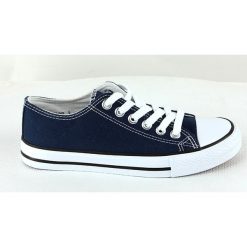 Sneakersy w kolorze granatowo-białym. Trampki i tenisówki damskie Suredelle, Sixth Sens. W wyprzedaży za 77,95 zł.