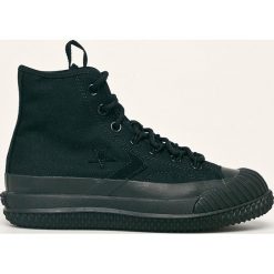 Converse - Trampki. Czarne trampki i tenisówki damskie Converse, bez wzorów, z gumy, na sznurówki. W wyprzedaży za 349,90 zł.