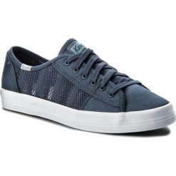 Tenisówki KEDS - Kickstart KWF58110 Mesh Blue. Niebieskie półbuty damskie Keds, bez wzorów, z gumy, bez zapięcia. W wyprzedaży za 149,00 zł.