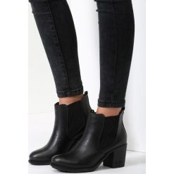 Botki damskie lity: Czarne Botki Plum Plum