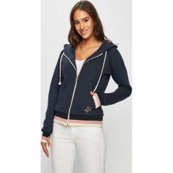 Answear - Bluza Sweet & Salty. Niebieskie bluzy damskie ANSWEAR, s, z nadrukiem, z bawełny, bez rękawów, z kapturem. W wyprzedaży za 99,90 zł.