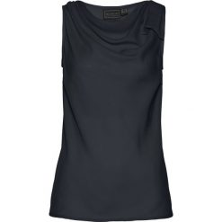 Bluzka bez rękawów bonprix czarny. Czarne koszulki damskie bonprix, bez wzorów, bez kołnierzyka, bez rękawów. Za 37,99 zł.