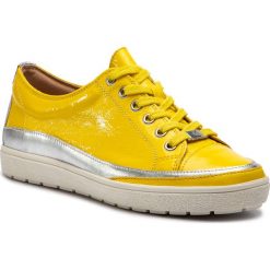 Półbuty CAPRICE - 9-23654-22 Yellow Naplak 613. Żółte półbuty damskie skórzane marki Caprice, na płaskiej podeszwie. Za 269,90 zł.