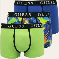 Guess Jeans - Bokserki (3 pack). Zielone bokserki męskie Guess Jeans, z aplikacjami, z elastanu. Za 179,90 zł.